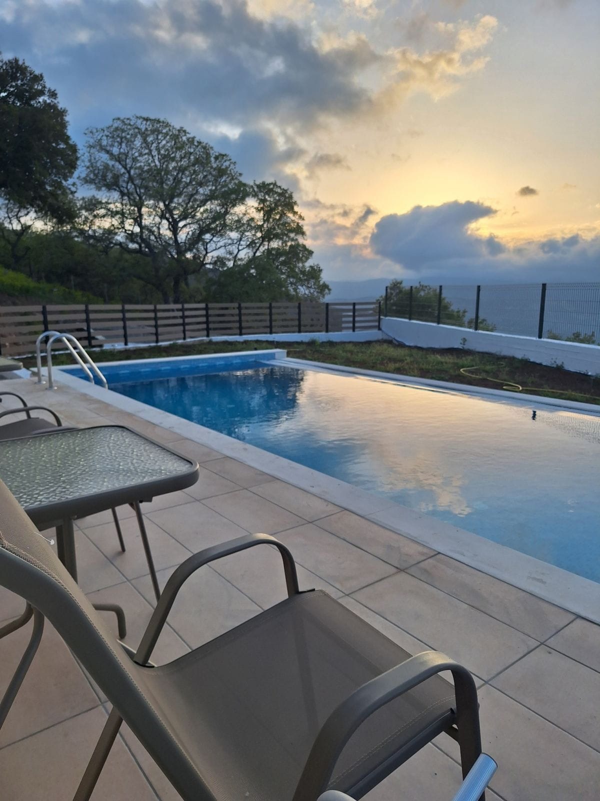 Afternoon view at the pool