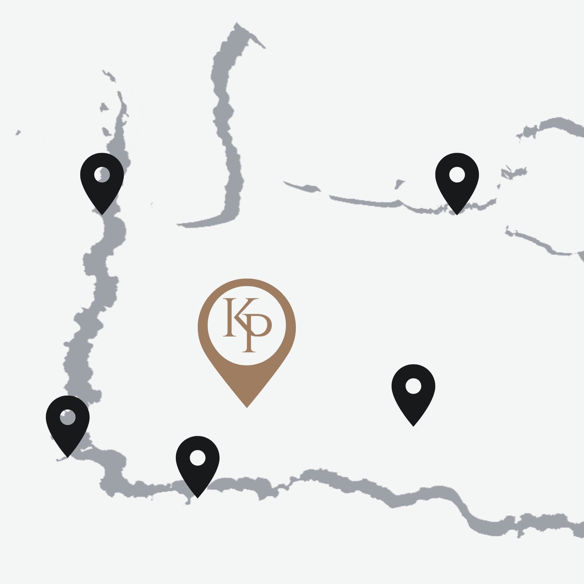 A map of Western Crete showcasing the location of Kandania Paradise