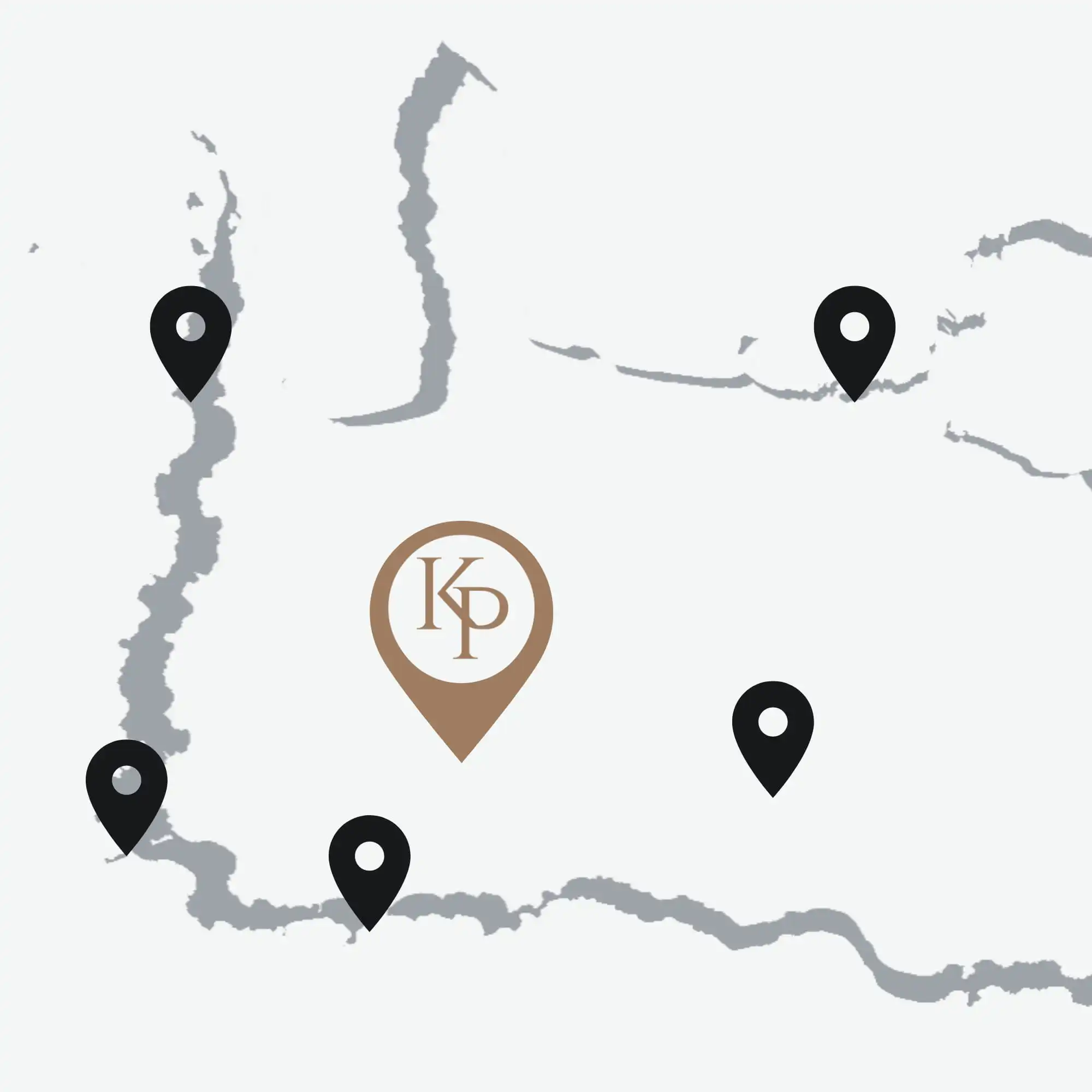 A map of Western Crete showcasing the location of Kandania Paradise
